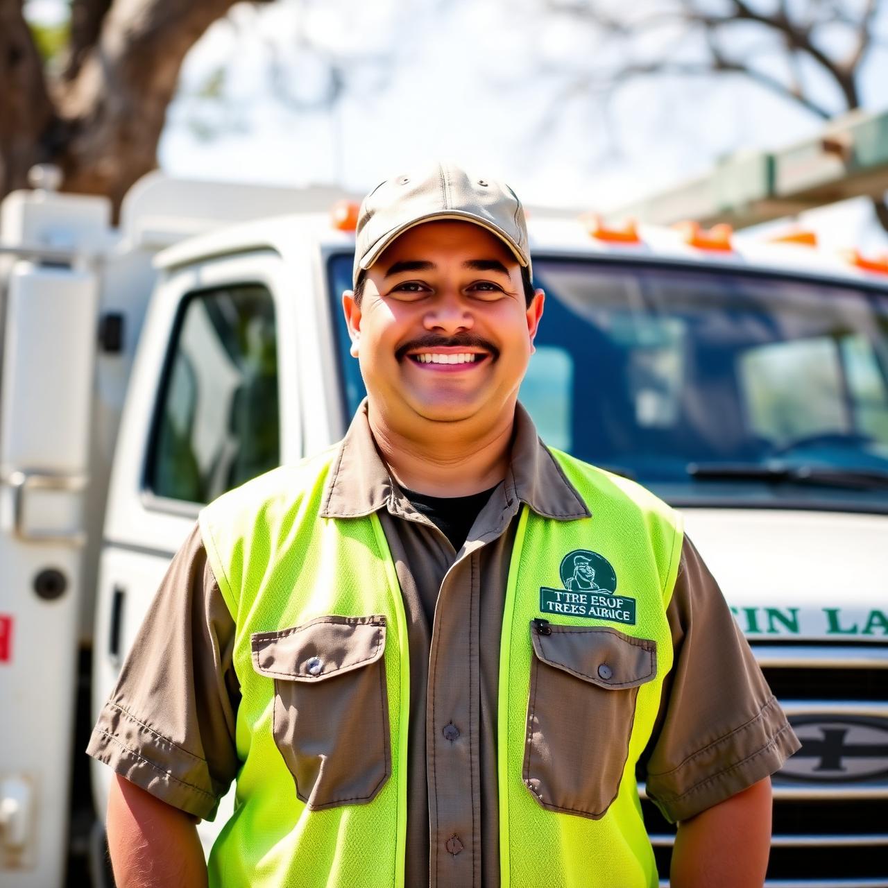 Lobato's tree service crew leader in Conroe TX